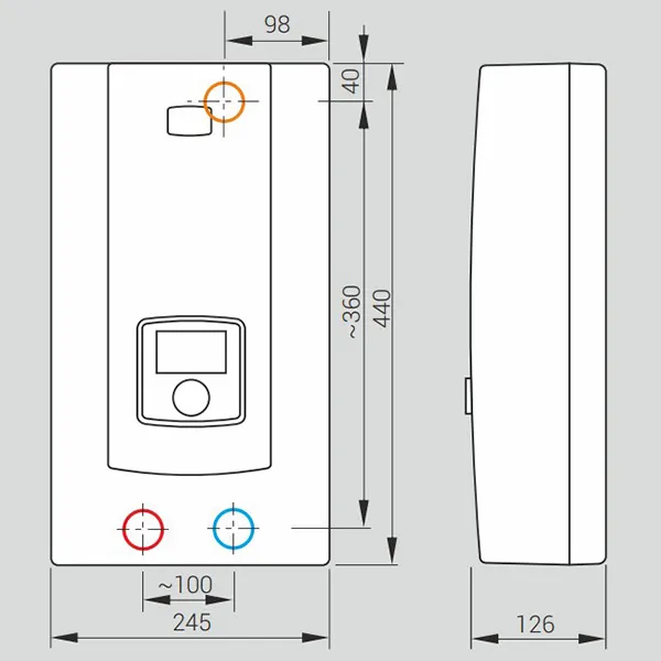 Водонагреватель Kospel PPE2-18/21/24 Electronic LCD