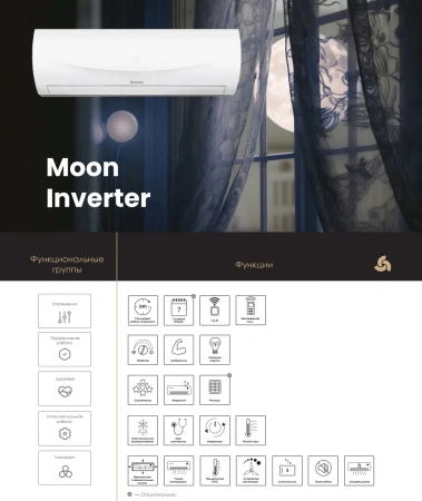 Кондиционер Chigo Moon Inverter CS-25V3G-B181AY8B