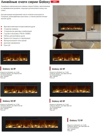 Электрический камин Royal Flame Galaxy 50 RF