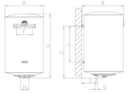 Водонагреватель Ferroli E-Glass 30VS