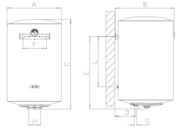 Водонагреватель Ferroli E-Glass 30VS