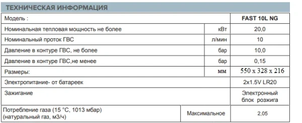 Водонагреватель Ariston Fast R Display 10L NG