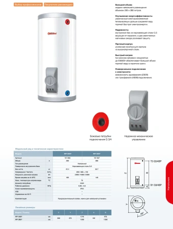 Водонагреватель Thermex IRP 300 F