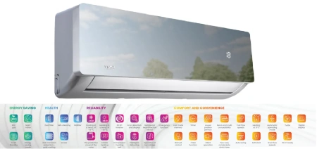 Кондиционер Vivax R+ Design ACP-12CH35AERI+ (серебристый зеркальный)