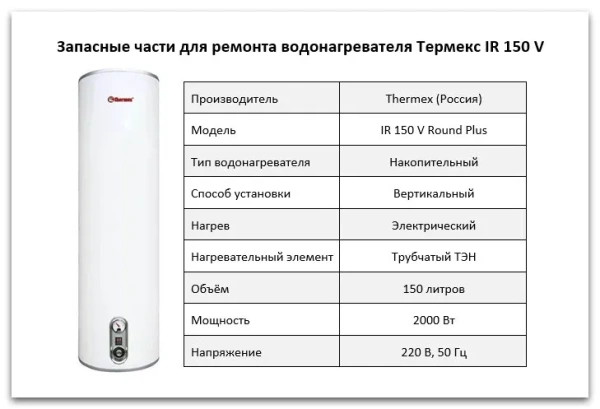 Водонагреватель Thermex IR 150 V