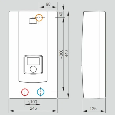 Водонагреватель Kospel PPE2-18/21/24 Electronic LCD