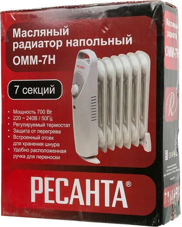 Масляный обогреватель Ресанта ОММ-7Н